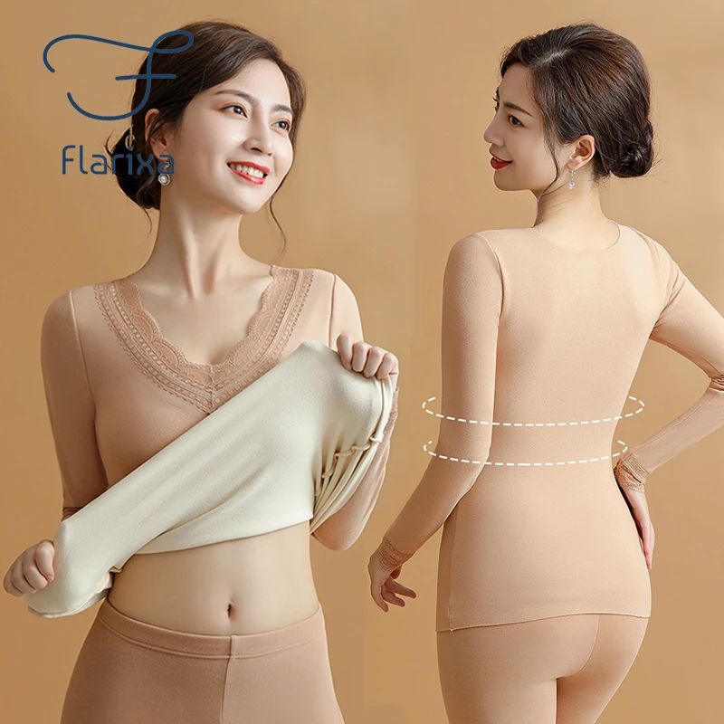 thickening slim lace thermal underwear casual