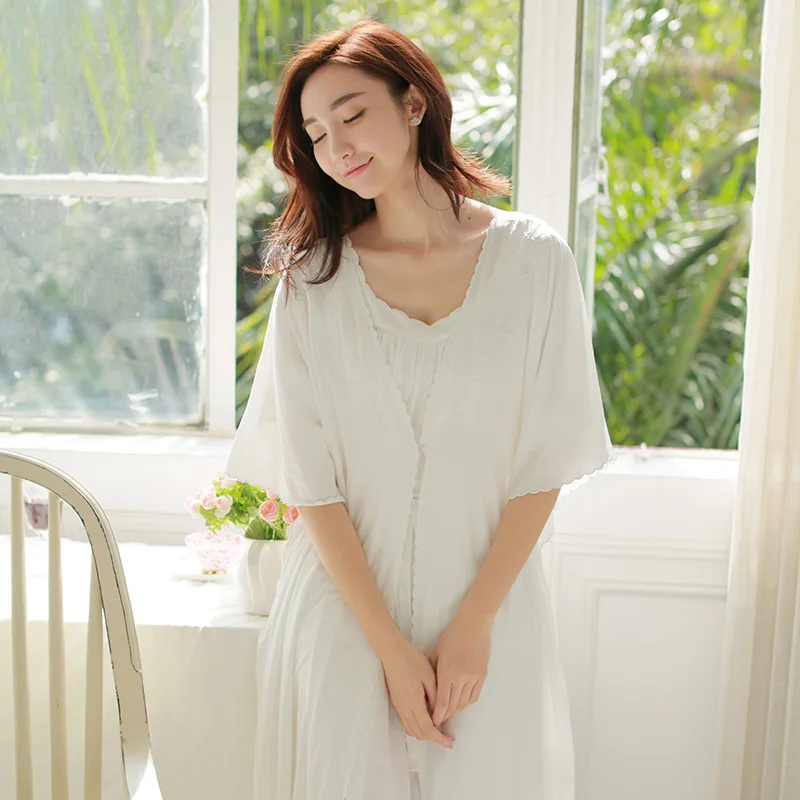 prinsty nightgown set female air conditioning