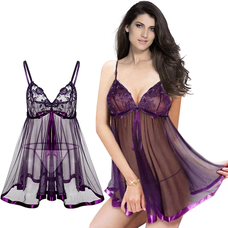 millyn purple lingerie plus size brocade