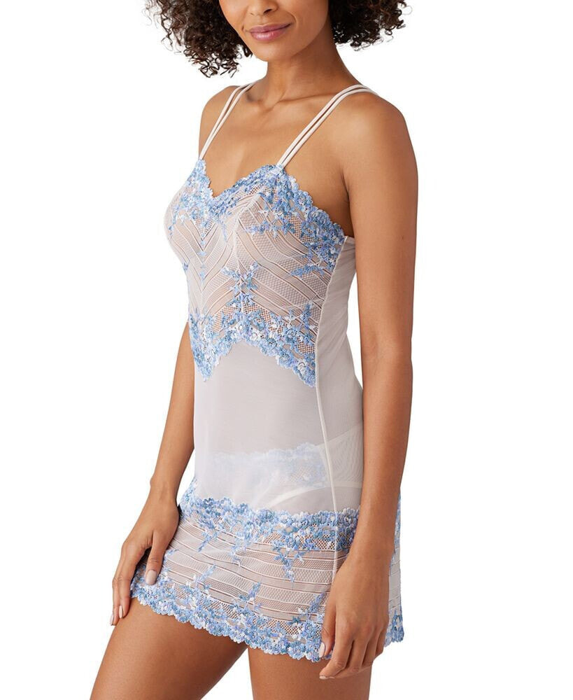 embrace lace sheer chemise lingerie nightgown